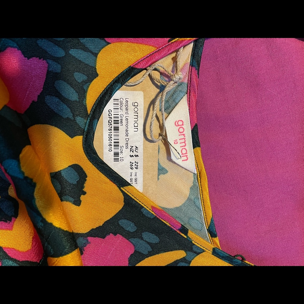 Gorman Size 10 Leopard Lemonade Dress - Picture 3 of 3